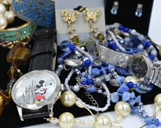 Assorted costume jewelry
