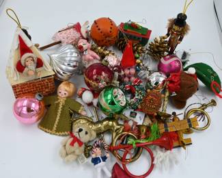 Travel back to Christmases of yesteryear with these retro-fabulous ornaments, seasoned with many decades of love!