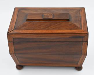 Antique Regency Tea Caddy