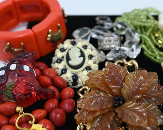 Assorted costume jewelry