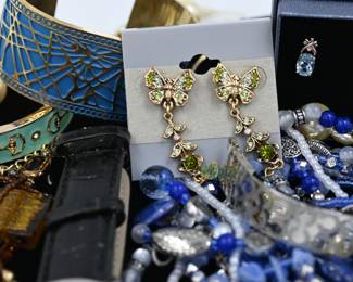 Assorted costume jewelry