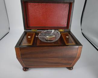 Antique Regency Tea Caddy