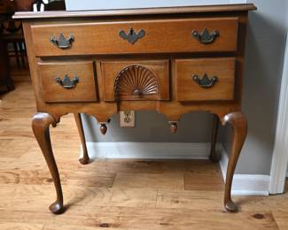 Vintage Queen Anne-style lowboy