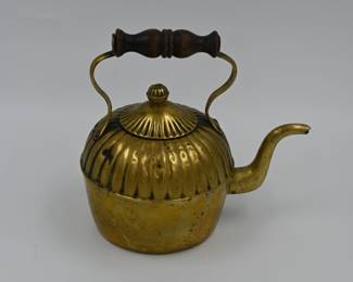 Vintage brass teapot