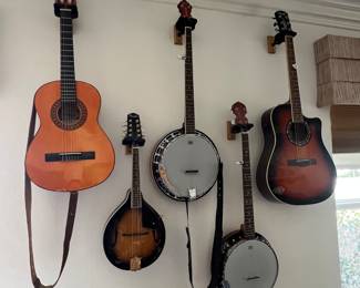 Guitars banjos and mandolins