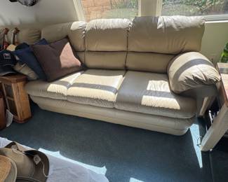 2 leather sofas