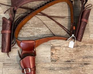 Vintage leather holsters