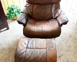 Large Stress Less Chair with Ottoman $600