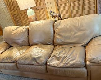 Leather Tech Couch $500