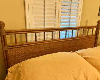 Mid Century Rattan Bedroom Set
Will Split up
Queen Bed $350
Dresser $200
End Table $75