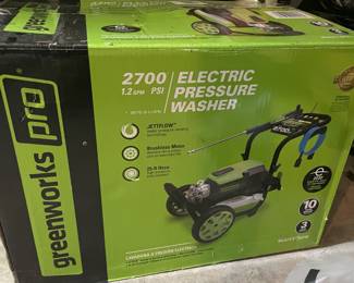 GREENWORKS GPW2700 - 2700 PSI 2.3 GPM ELECTRIC PRESSURE WASHER