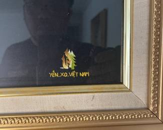 FRAMED VIETNAMESE SILK EMBROIDERY