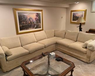 VINTAGE 3 PC SECTIONAL SOFA