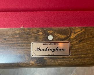 BRUNSWICK BUCKINGHAM POOL TABLE