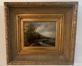 FRAMED LANDSCAPE OIL PAINTING
