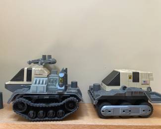VINTAGE GI JOE THUNDERCLAP AND RAZORBACK VEHICLES