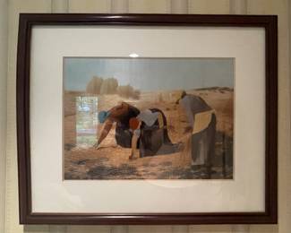VINTAGE PRINT "THE GLEANERS" BY JEAN F. MILLET