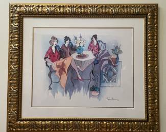 2007 FRAMED SERIOLITHOGRAPH "BLISSFULL MOMENTS" BY ITCHAK TARKAY