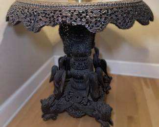 19TH CENTURY BURMESE CARVED CENTER TABLE