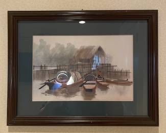 FRAMED SUZHOU CHINA WALL ART