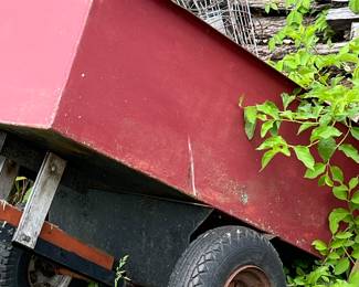 Garden tractor trailer