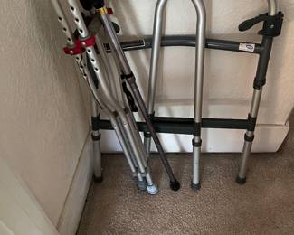 Walker, cane, crutches