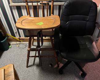 high chair, office chair