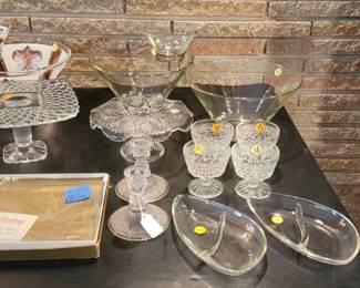 Chip n Dip sets, Cake Stands, party serving pieces