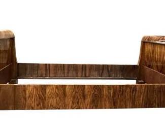 BEIDERMEIER WALNUT SLEIGH DAYBED $850
Stunning Walnut Beidermeier Style Day Bed. Purchased in Austria. Provenance: A Charleston SC Private Estate Headboard/footboard: 36" w x 34" h x 5" thick, Rails: 72" long