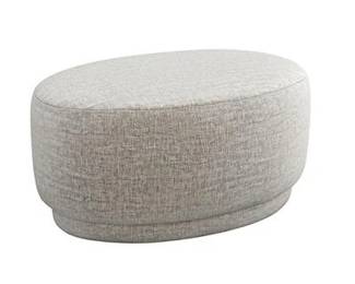 INTERLUDE HOME DANA OTTOMAN $735
Measures 18"x37"x24"
This Interlude Home Ottoman features a circular design and a gray neutral, upholstered finish. Known for their luxury furnishings, Interlude Home combines contemporary design with functional purpose. This ottoman is versatile, ideal for seating or as a stylish centerpiece. Its muted pattern lends itself well to various decor schemes, reflecting a modern aesthetic. Perfect as an accent piece for living spaces. Measures 18"x37"x24".