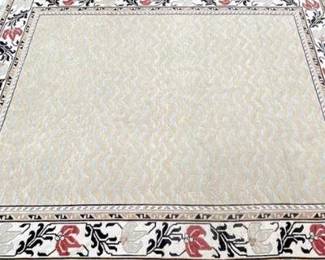 LARGE CONTEMPORY HAND KNOTTED RUG 9 1/2 FT $425
Great Large Hand knotted Neutral Rug. Measures 119"x94.5"