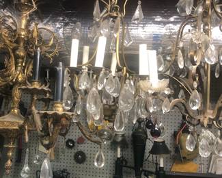 Multiple Antique Chandeliers
