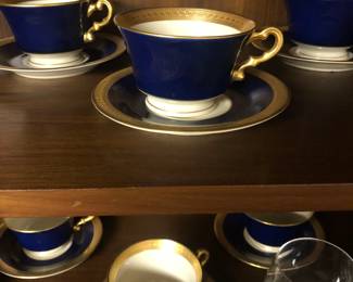 Set of Twelve Limoges Cup & Saucers