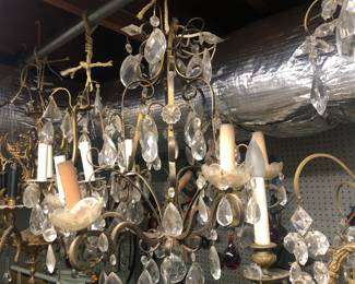 Multiple Antique Chandeliers