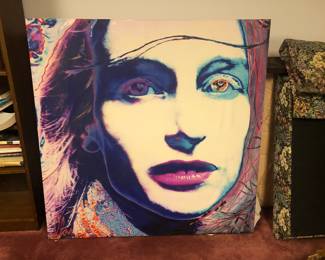 48" x 48" Olan Montgomery, Oil on Canvas