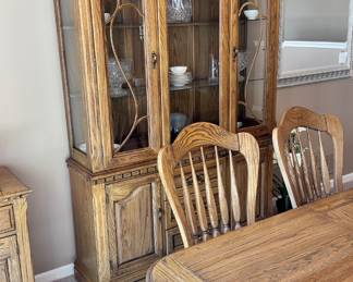 Two piece China cabinet