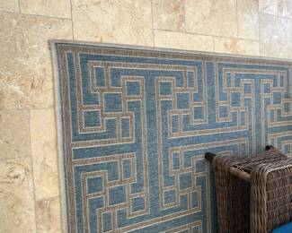 Labyrynth Outdoor Rug 8'6" x 13" (kept inside)