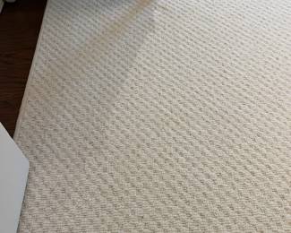 Cream Colored Wool Rug 11'9" x 14'2"
