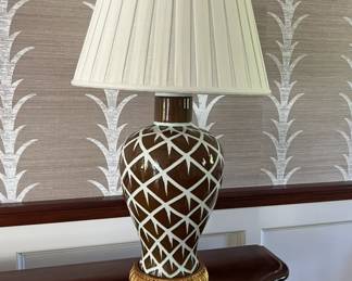 Bunny Williams "chicken feather" Table Lamps (2) 18" x 9" x 13"