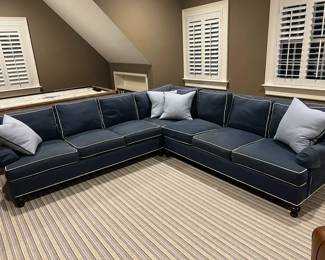 Wesley Hall Sectional 3 separate pieces with washable slip covers