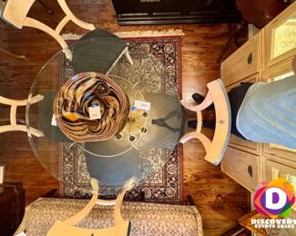 Explore this Preston Hollow estate sale featuring antique furniture, curated artwork, home décor, vintage collectibles, glassware, rugs and a Toyota Camry—double the inventory from two designer-appointed Dallas homes. Discovery Estate Sales.
