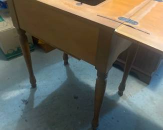 Vintage sewing machine table