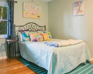 Queen bed frame and headboard