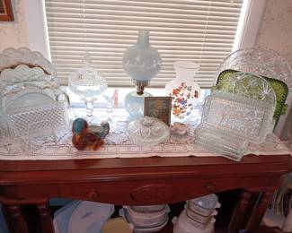 Lots of pattern glass in various