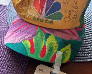 Arnold Palmer signed 1991 NBC golf tournament cap