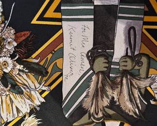 Signed by the artist Hermes scarf
