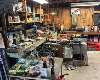 Garage full of tools/accessories