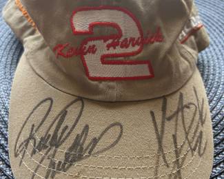 Kevin Harvick racing cap signed