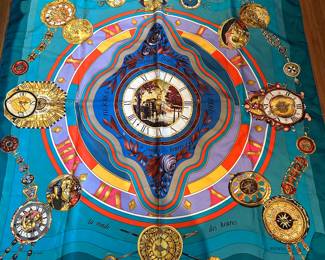 Hermes silk scarf