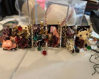 Lunch at the ritz signed animal bracelet